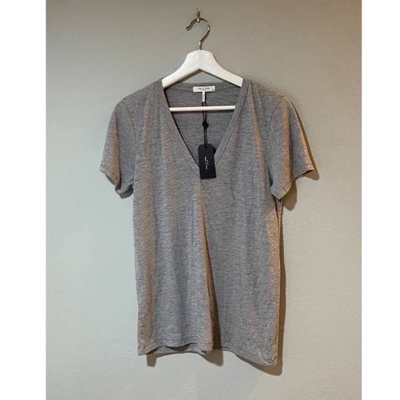 Rag & Bone Classic V Neck Tee. - Picture 4 of 7